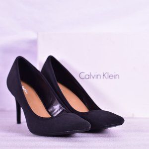 Calvin Klein Gayle Stretch Black Stiletto Pumps